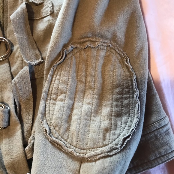 RETRO RAG DOLL CROP JACKET 80s cotton patches S - Picture 4 of 6